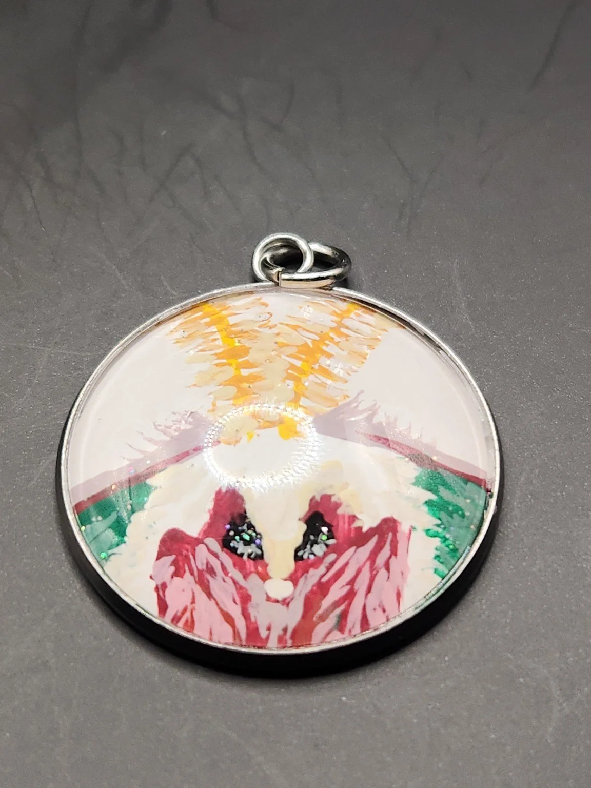 Luna Moth Face Pendant