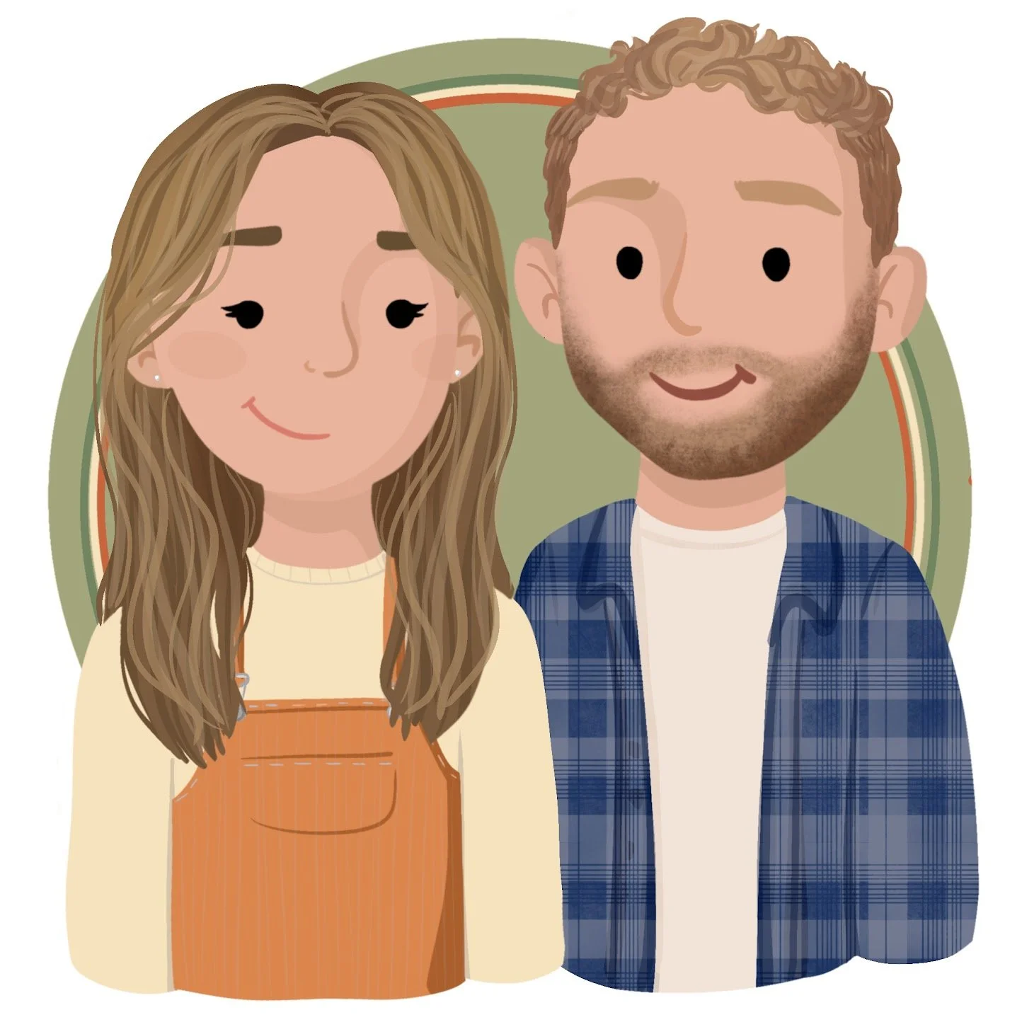 Additional Character Cute Style Custom Cartoon Portrait