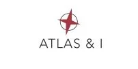 ATLAS & I logo with purple compass icon on a white background