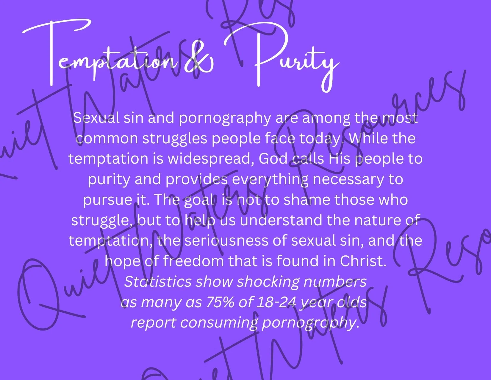 Digital Topic: Purity vs. Temptation Set 1