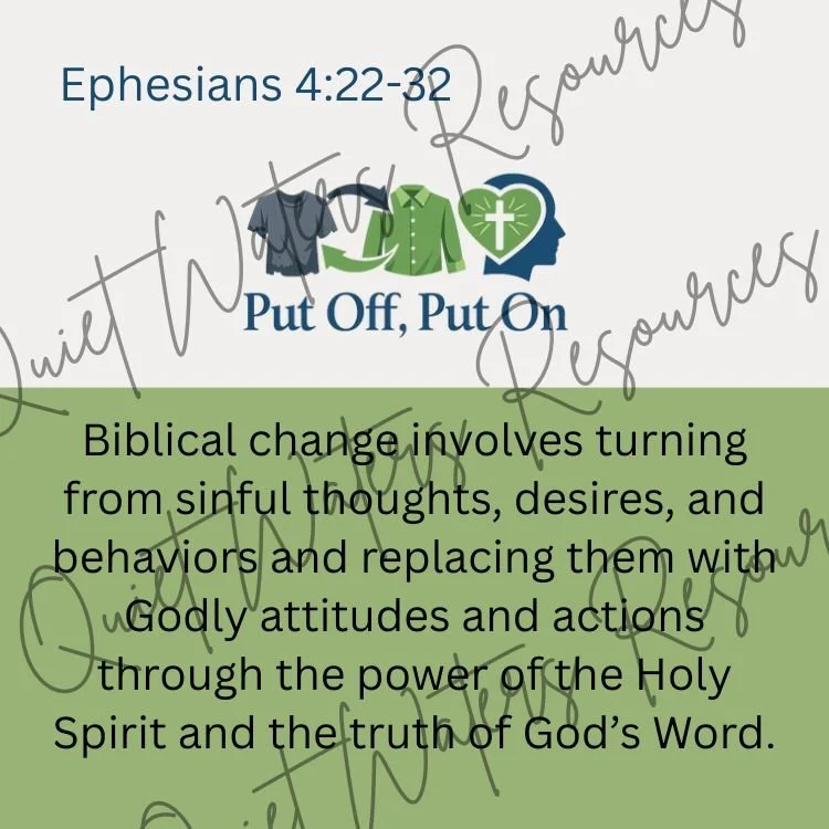 Put Off, Put On Card (2.5 x 2.5 inch)