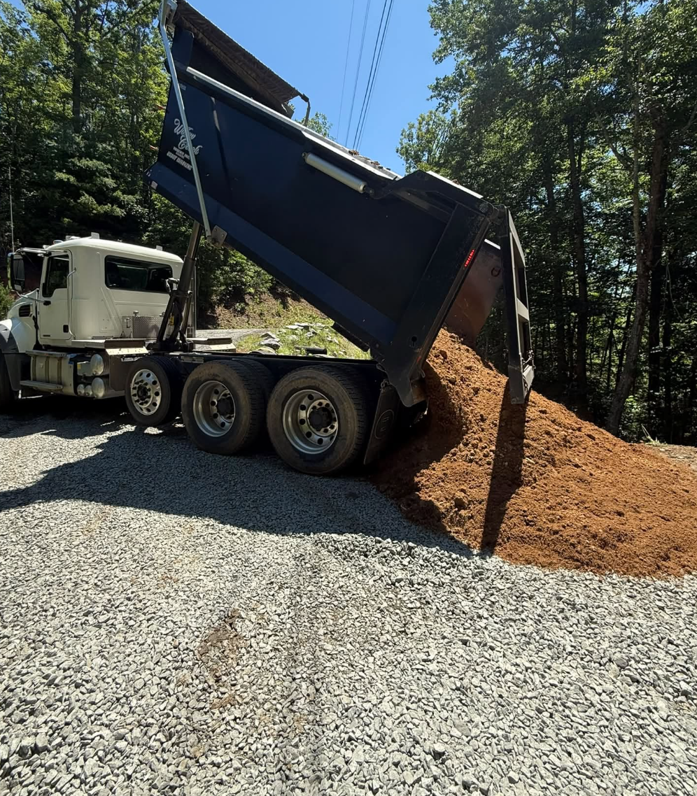 House pad grading completed in Inman, SC for new residential construction.