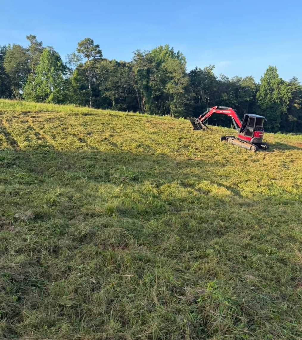 Building site preparation completed in Candler, NC using dependable excavation equipment.