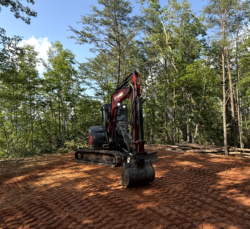 Land clearing project completed in Spartanburg, South Carolina.