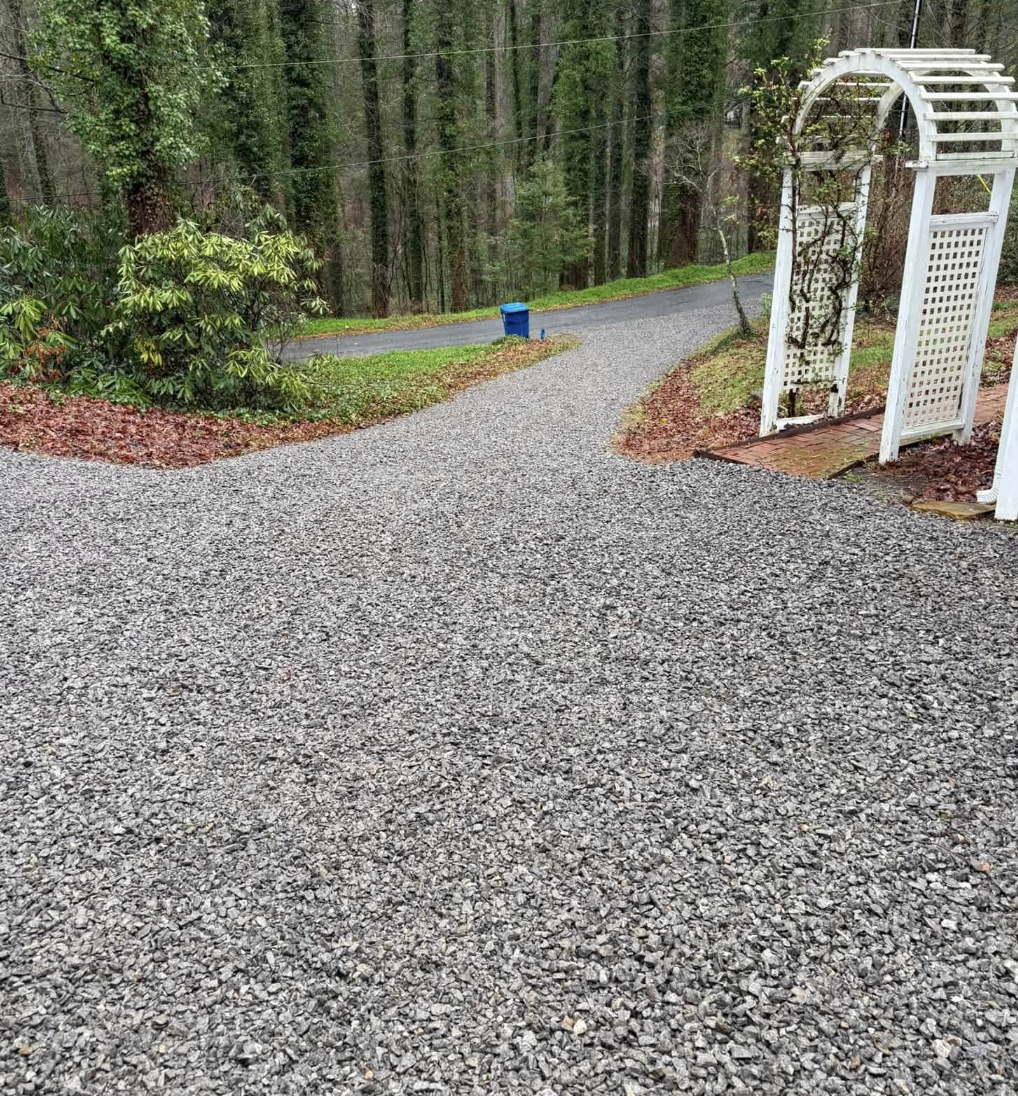 Land clearing services completed in Mills River, NC opening property for development.