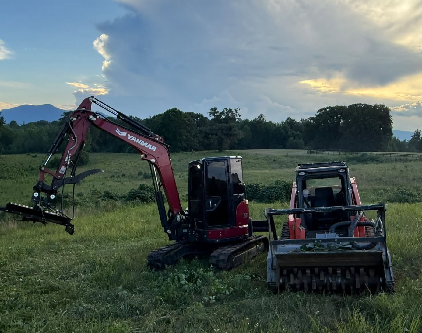 Professional grading, building site preparation, driveway installation, drainage solutions, and excavation project completed by M&S Land Management, proudly serving Greenville, Spartanburg, Asheville, Hendersonville, Weaverville, Mills River, and sur