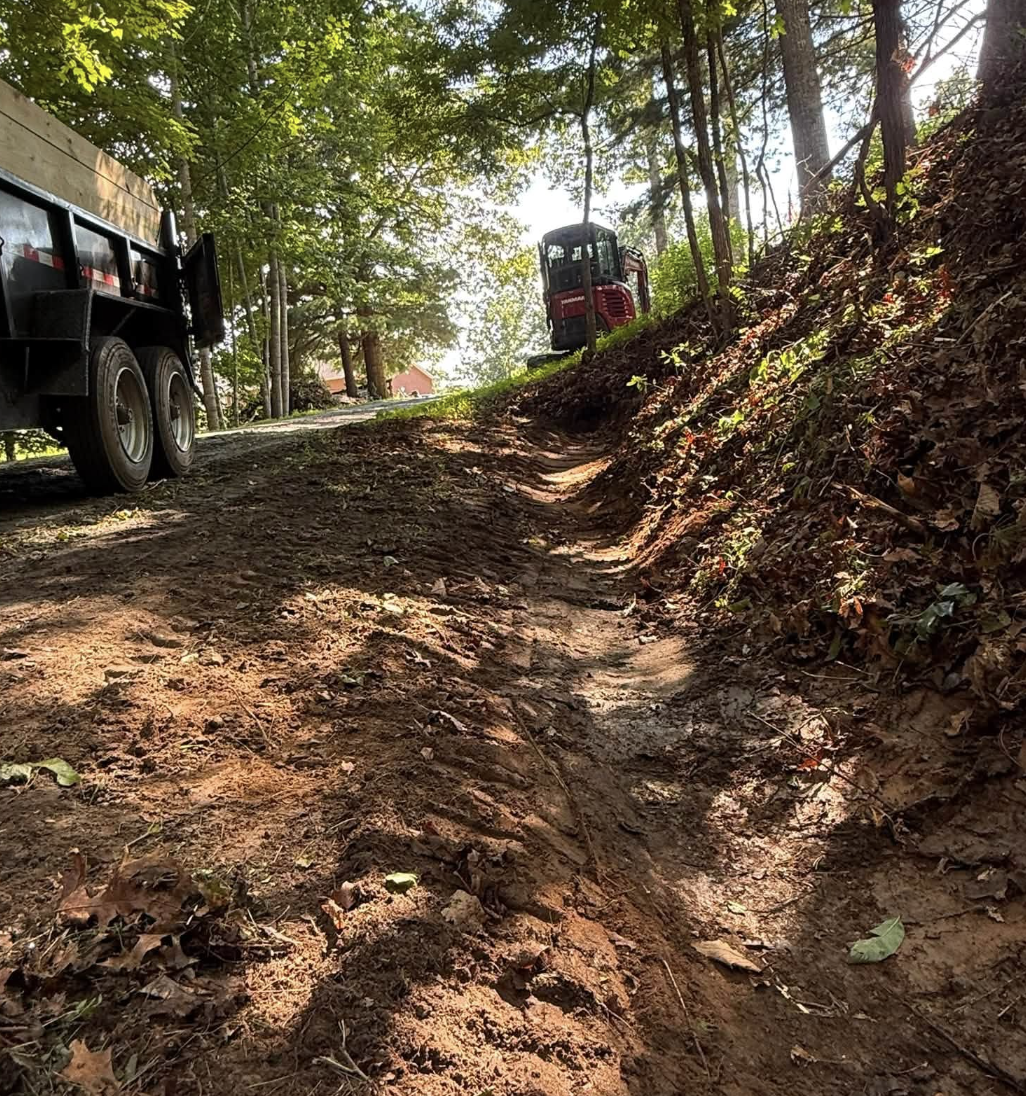 Professional land clearing completed in Black Mountain, NC creating clean, usable acreage.