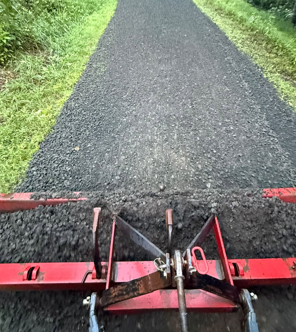 Professional grading services completed in Mills River, NC improving drainage and site conditions.