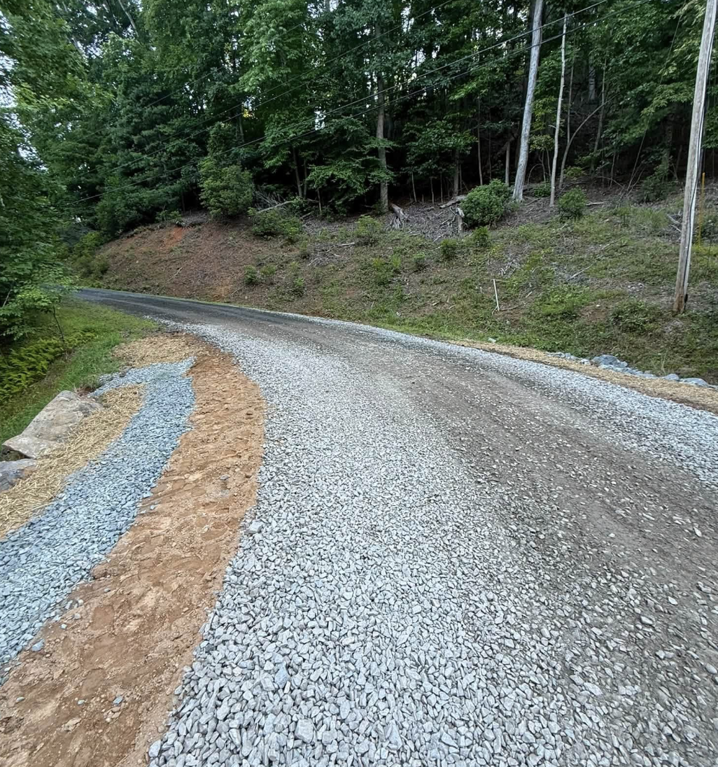 Forestry mulching project completed in Spartanburg, SC clearing overgrown vegetation and improving property access.