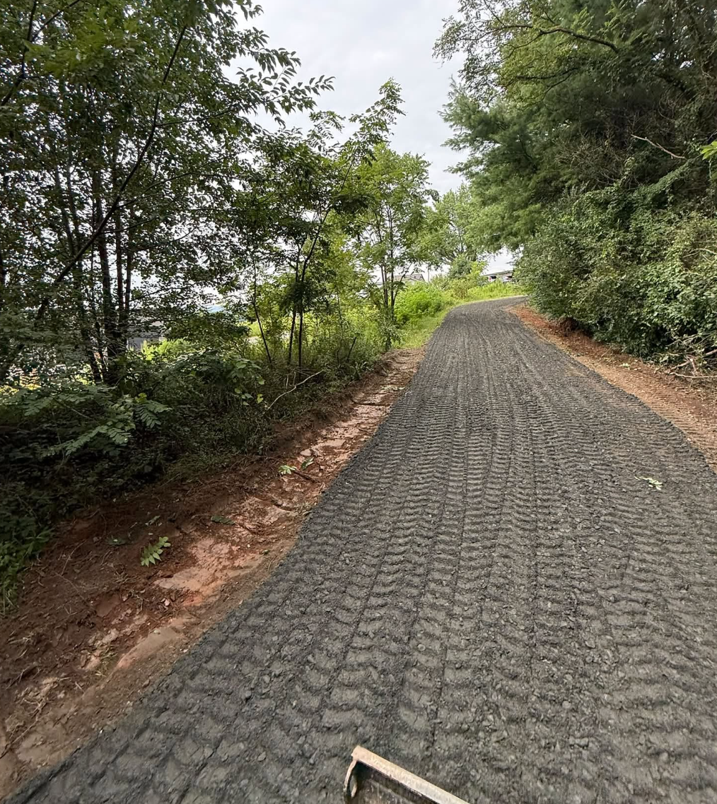Land clearing project completed in Weaverville, NC preparing the site for development.