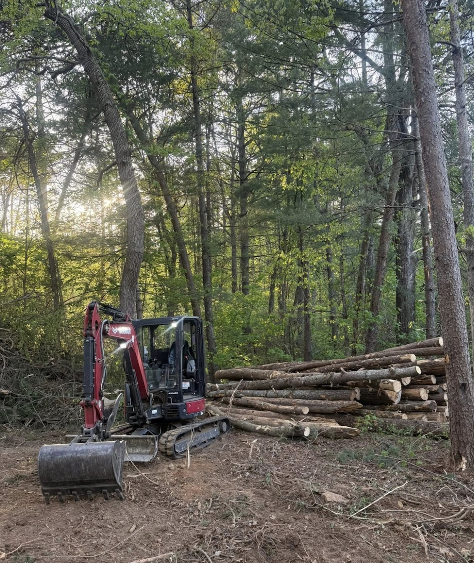 Land grading project completed by M&S Land Management in Greenville, SC.