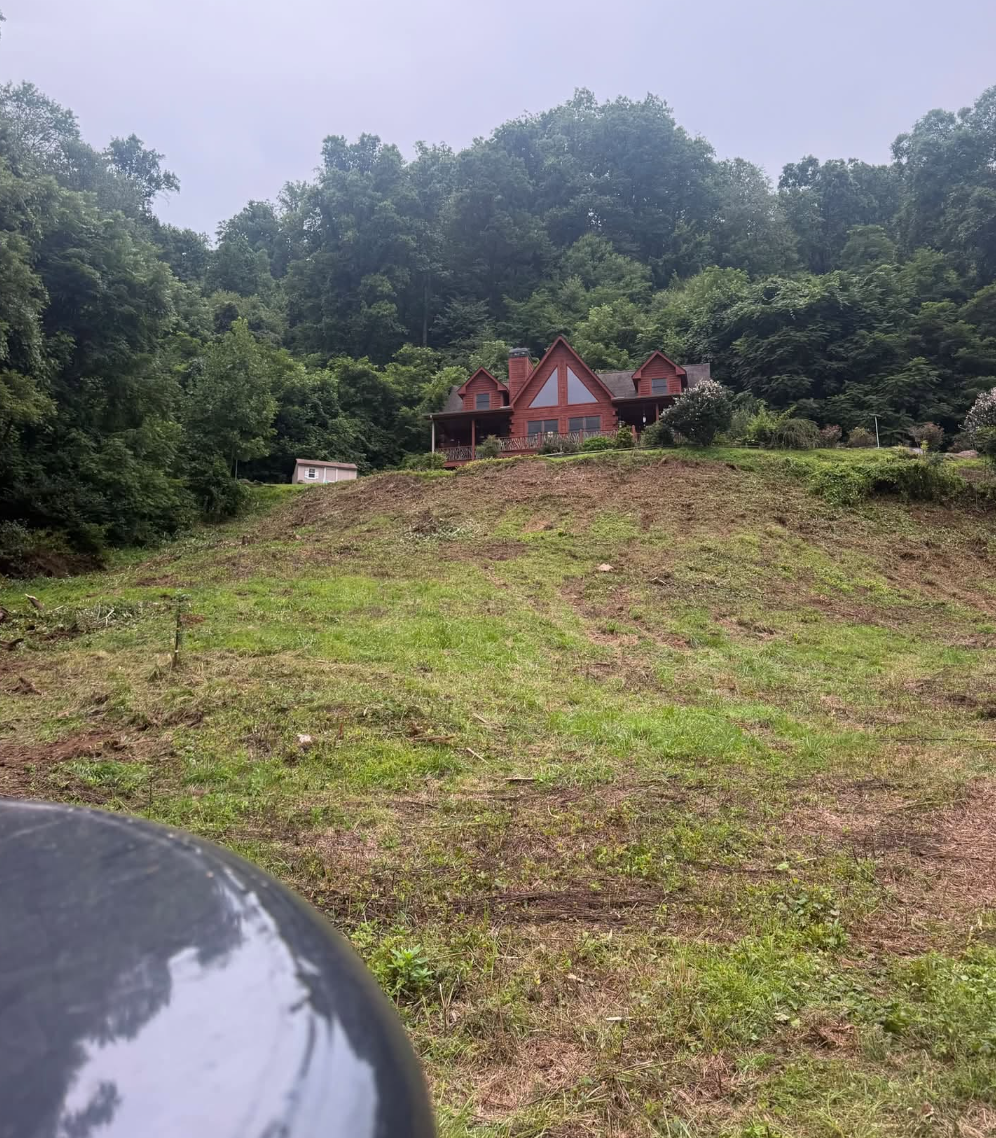 Land clearing and excavation completed in Duncan, SC using professional heavy equipment.