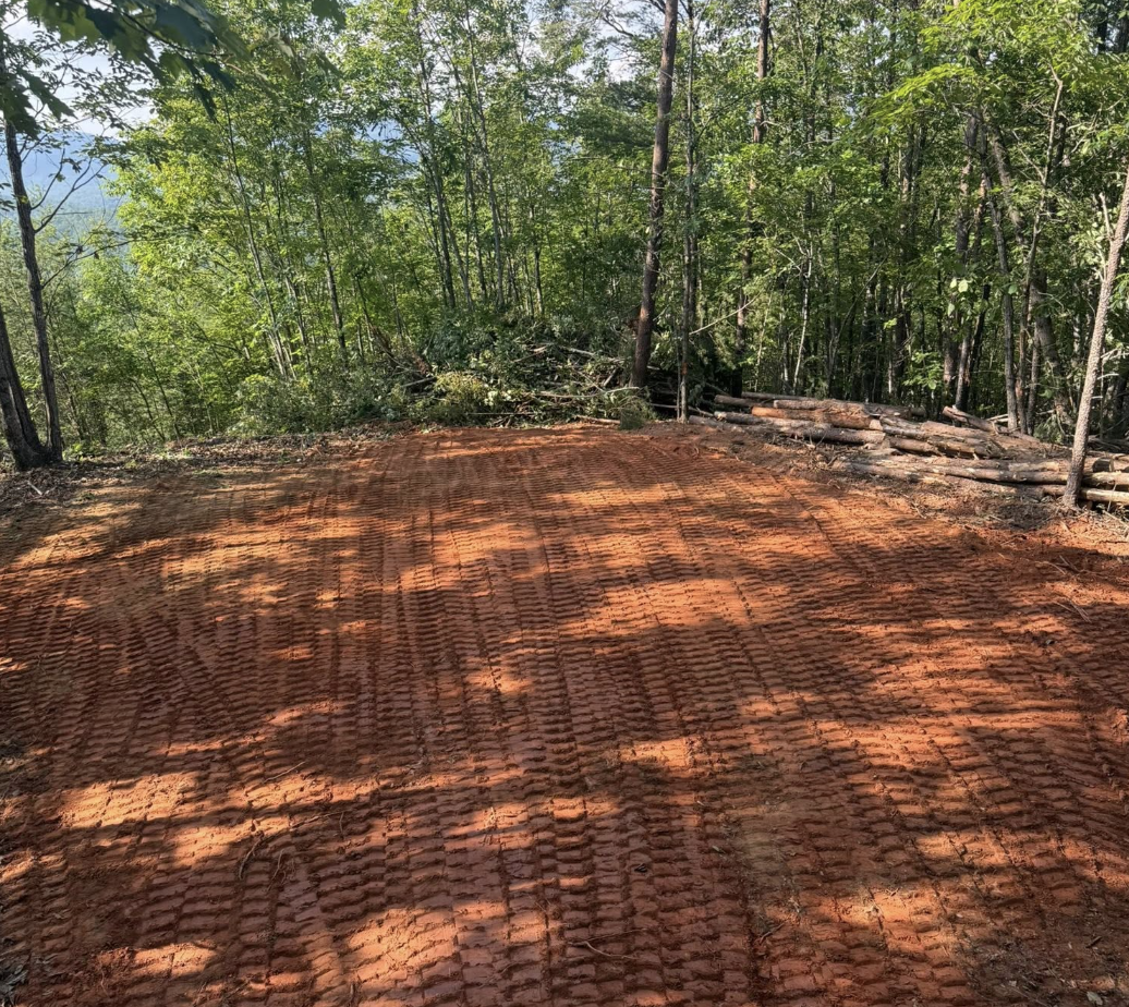 Residential land clearing completed in Greer, South Carolina.