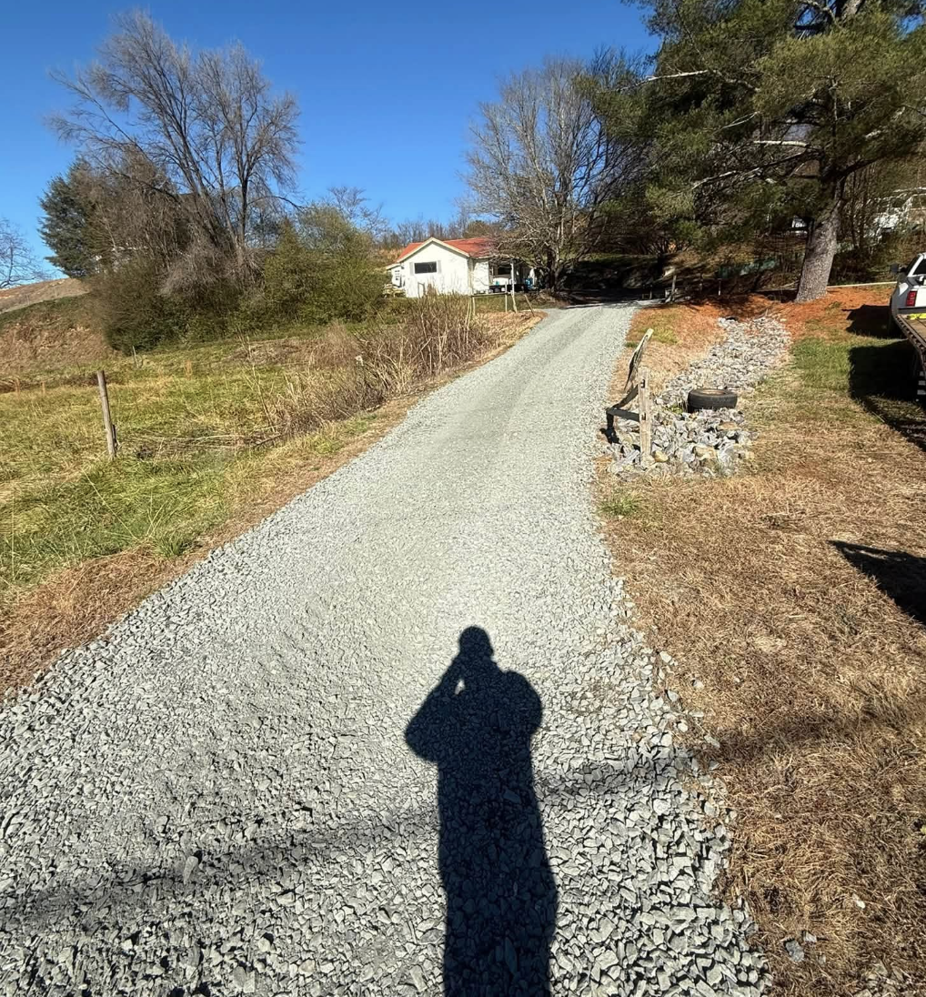 Building pad excavation completed in Greer, SC with professional equipment.