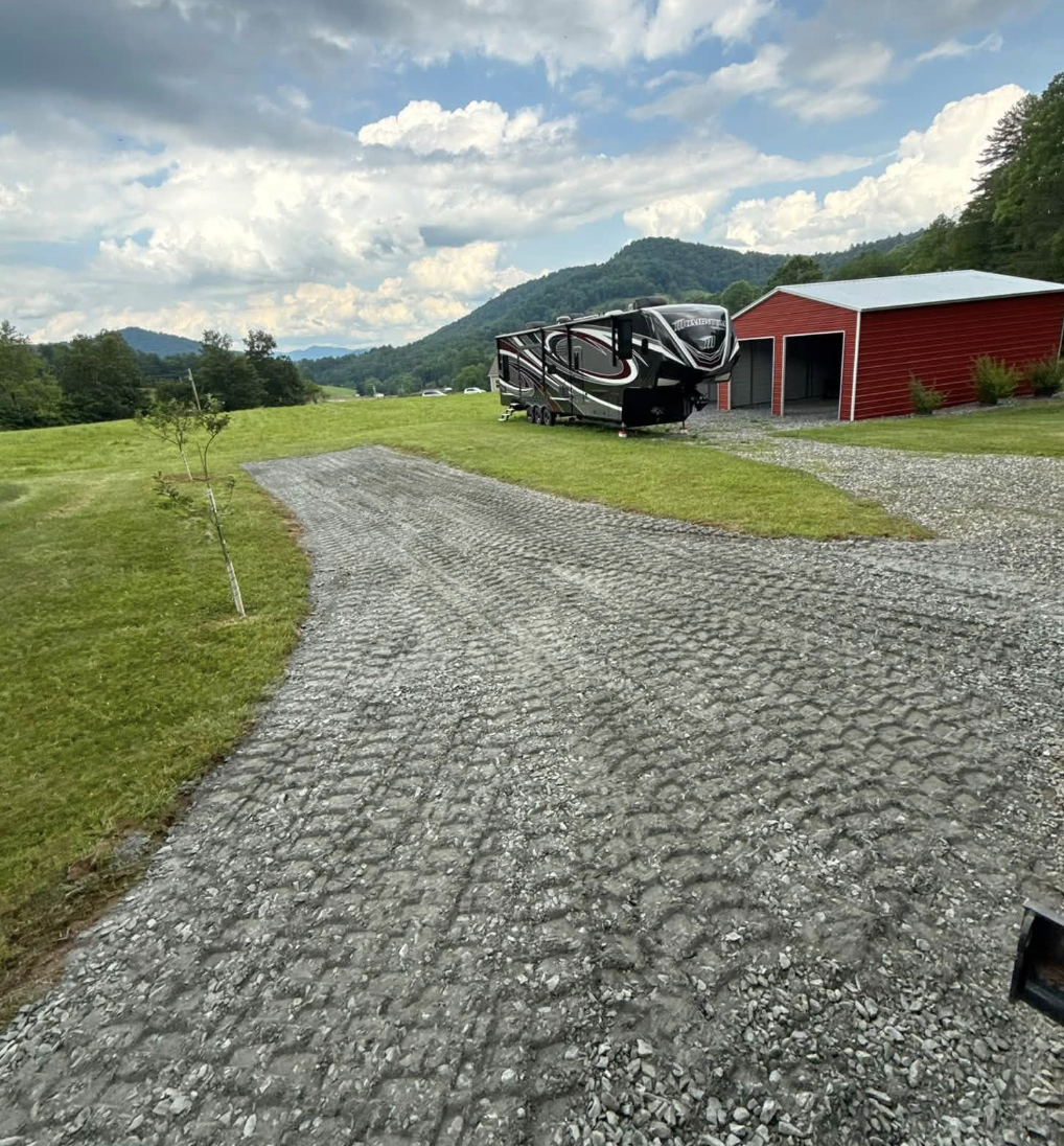 Land clearing and grading completed in Arden, NC preparing land for construction.