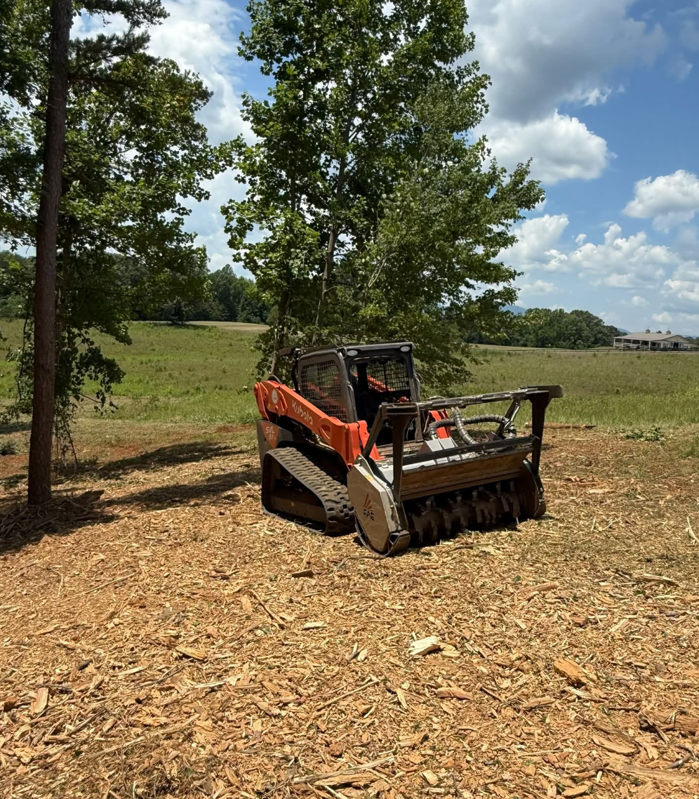 Site preparation project completed in Mauldin, SC preparing land for construction.