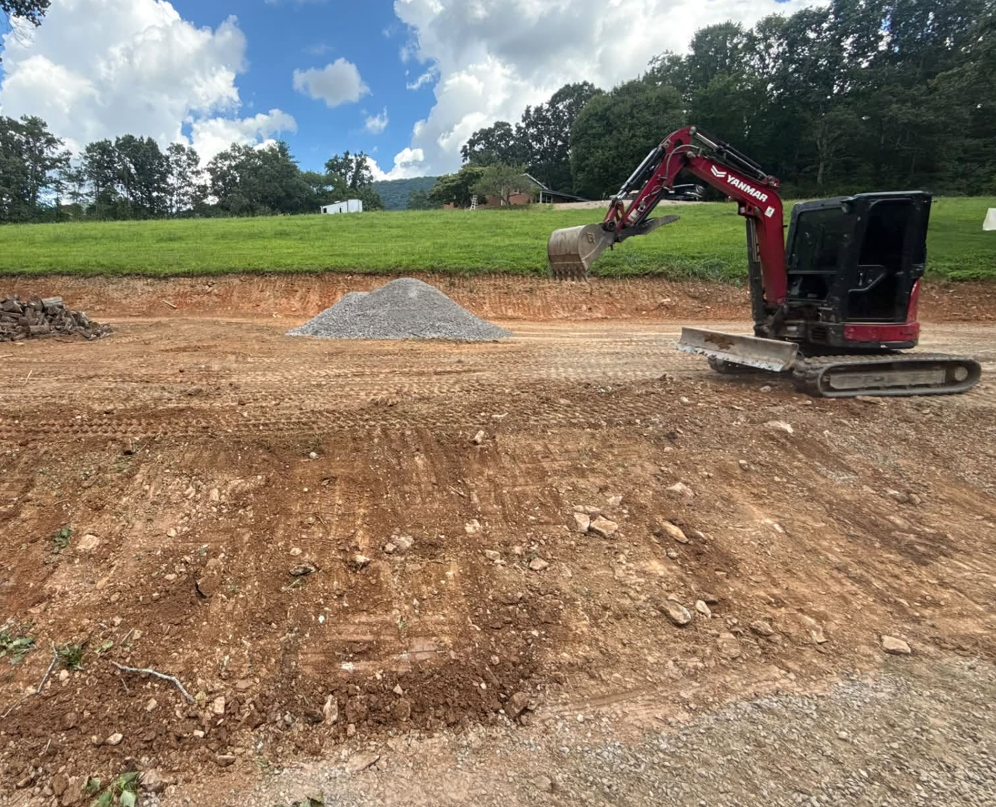 Professional drainage and grading completed in Arden, NC improving long-term property performance.