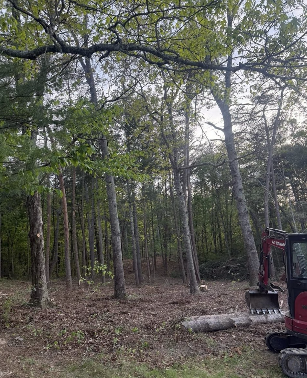 Final grading completed for a new house pad in Greer, South Carolina.