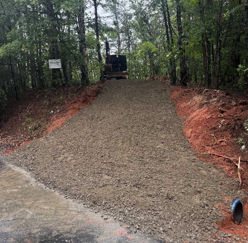 Erosion control and drainage improvements in Greer, South Carolina.