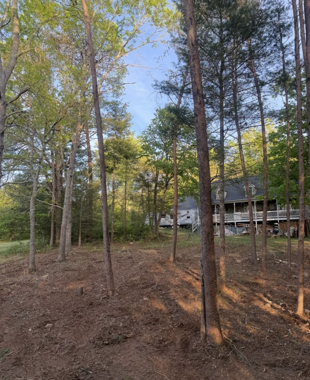 Property clearing services completed in Spartanburg, South Carolina.