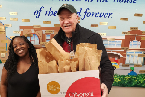 Donating Food to Loaves and Fishes Ministries