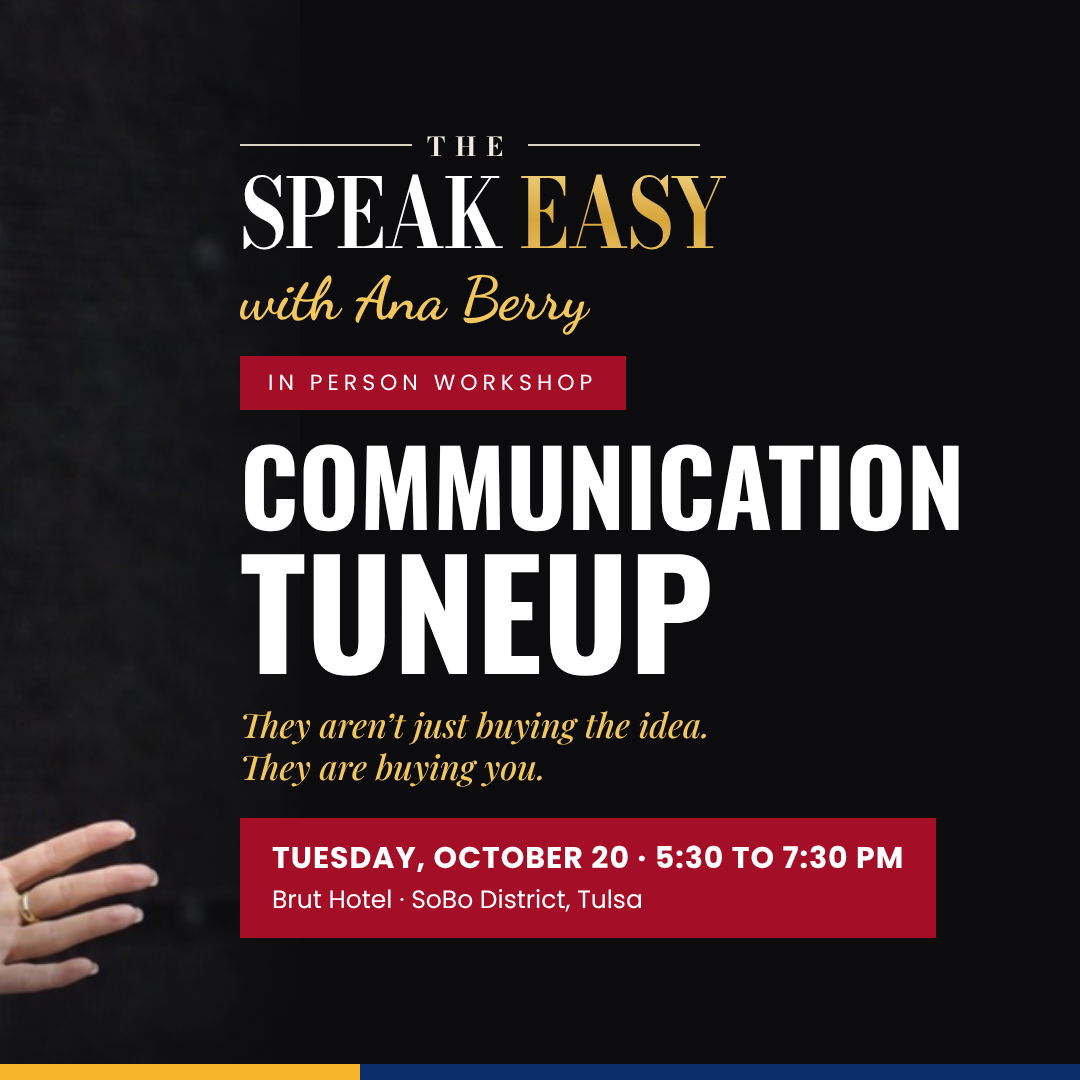 The Speak Easy COMMUNICATION TUNEUP — IN PERSON