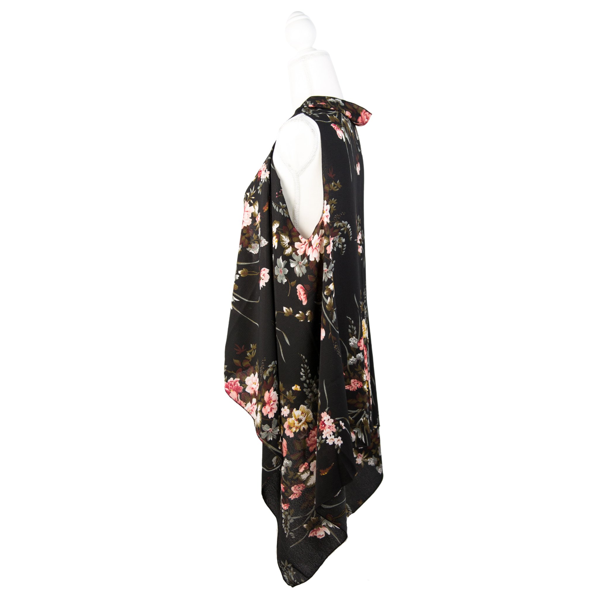 Spring Print Cover Up -Black