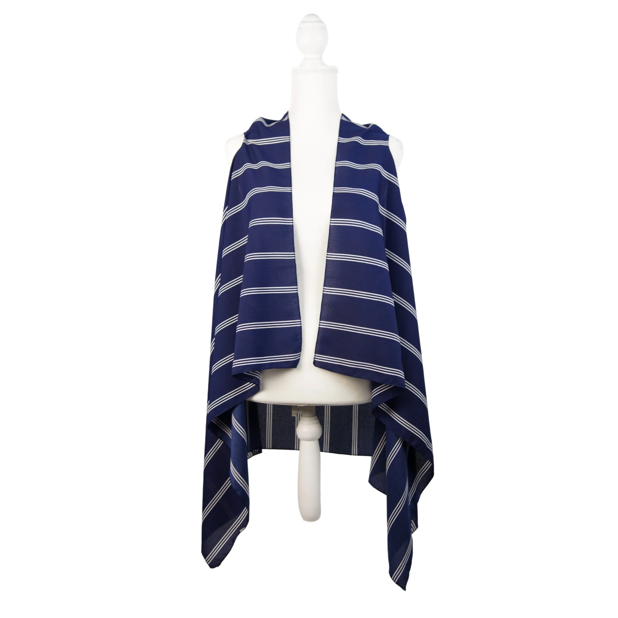 Striped Cover Up - Navy