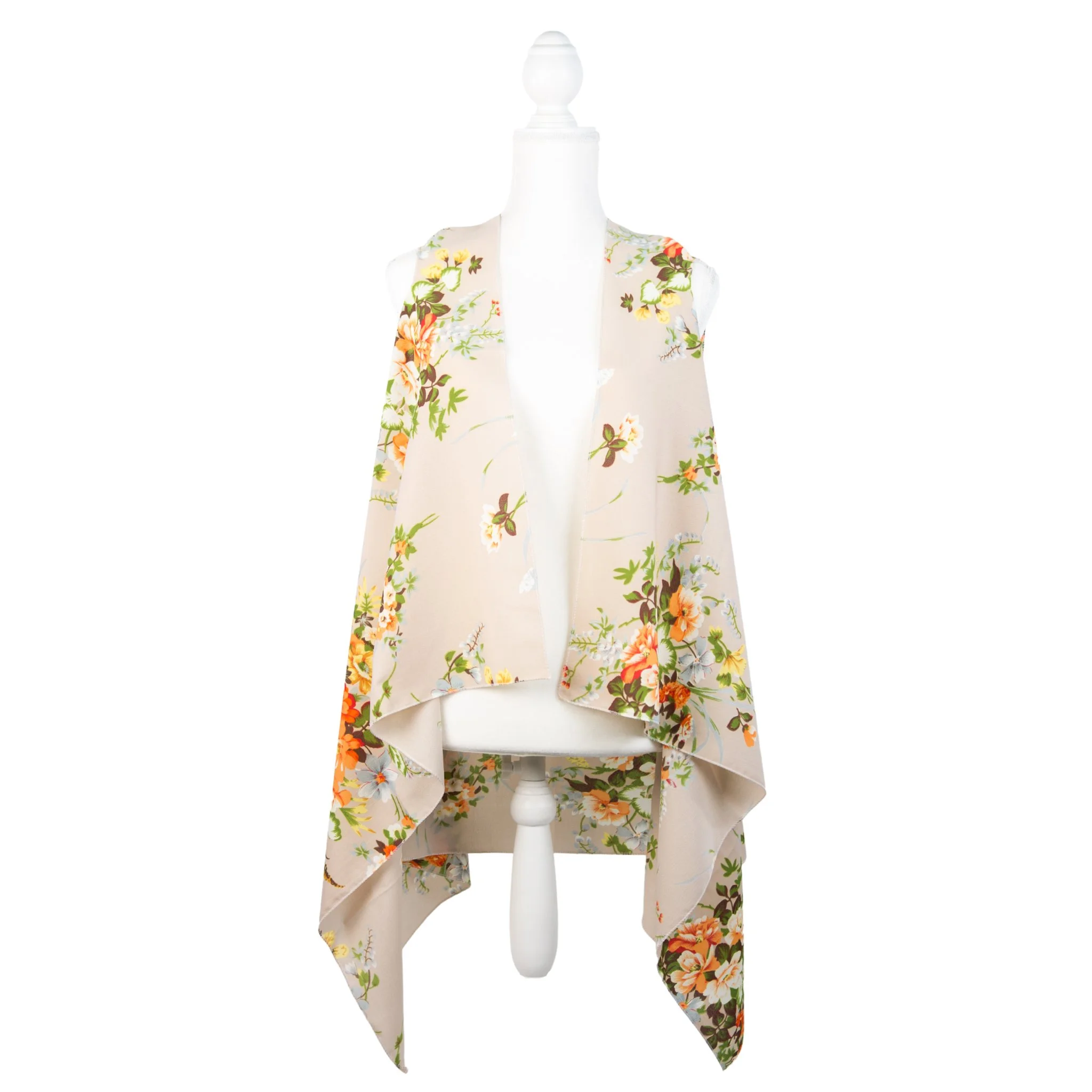 Spring Print Cover Up - Cream