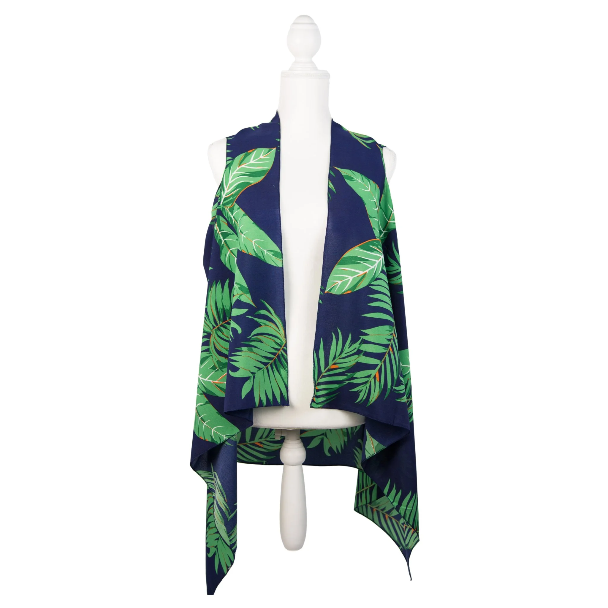 Hawaiian Cover Up - Navy/Green
