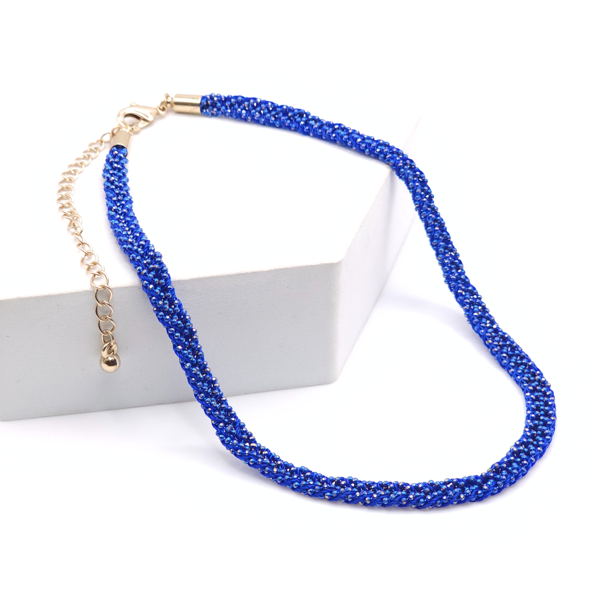 Dainty Choker - Royal Blue