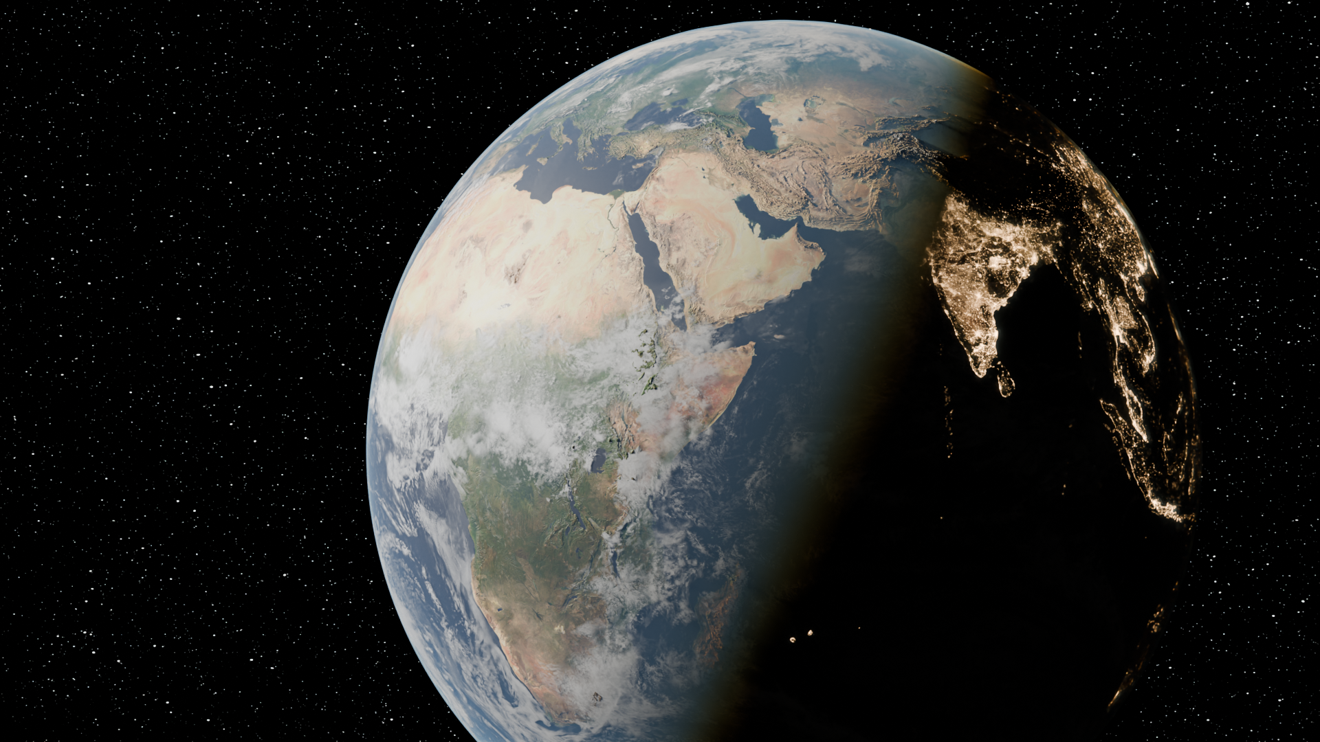 Cinematic Earth Rotation (1080p MP4)