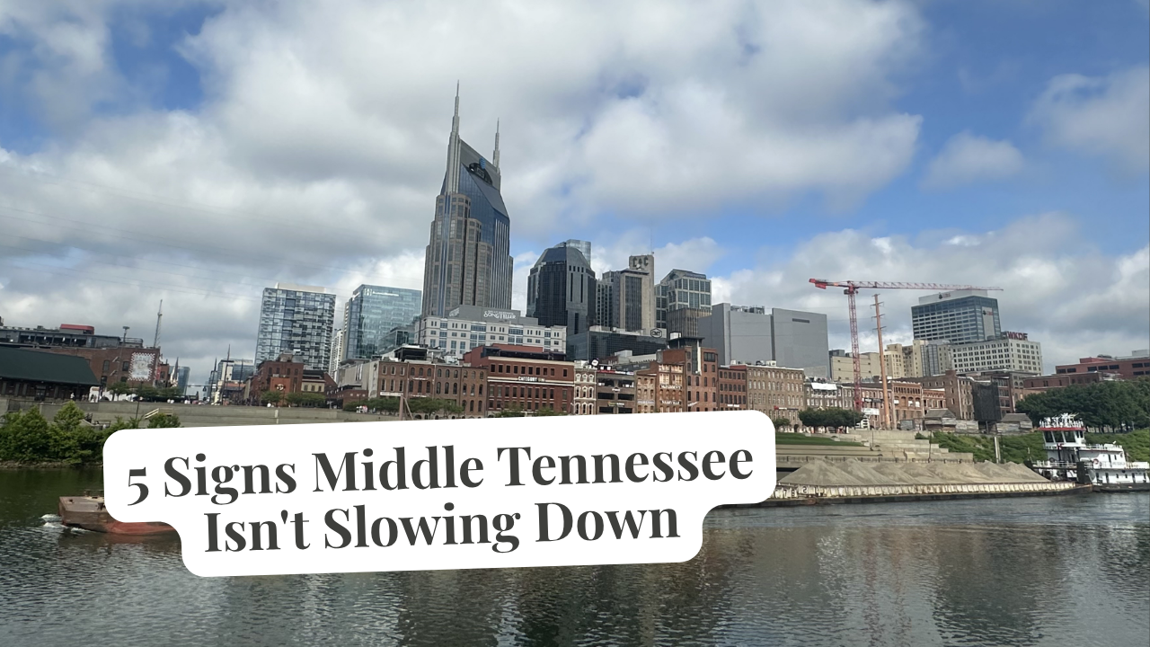 5 Signs Middle Tennessee Isn't Slowing Down