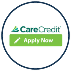 CareCredit logo with an 'Apply Now' green button