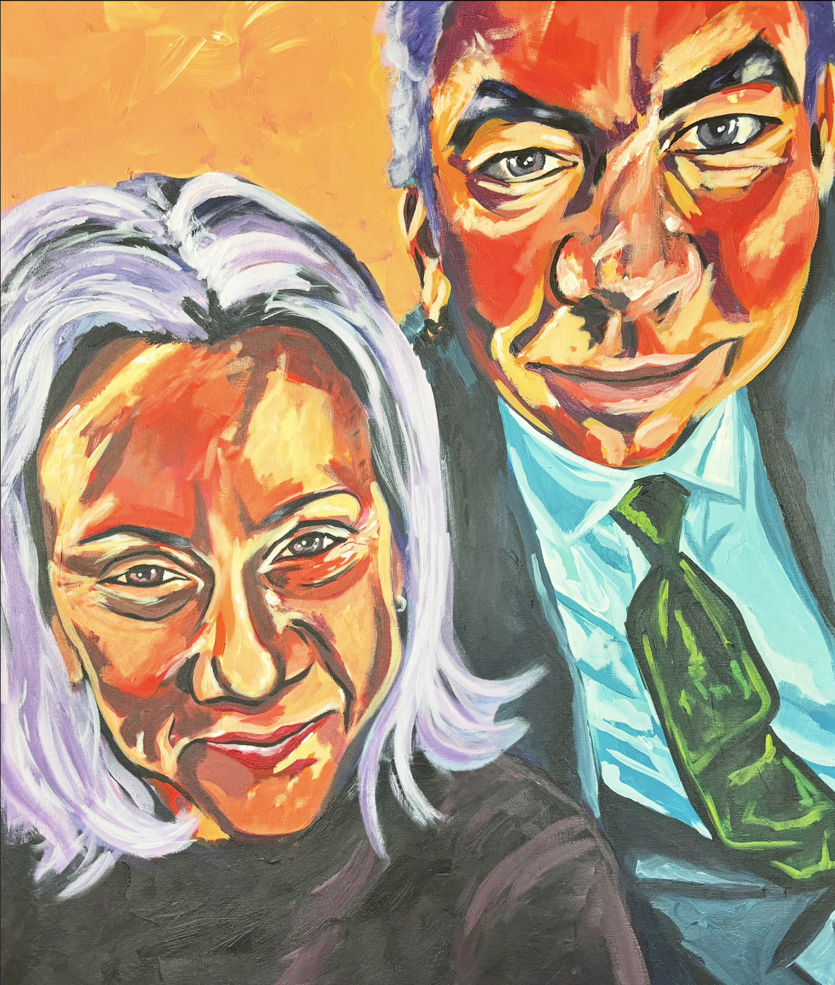 "The Lovebirds", Acrylic on Canvas, 20x24, 2026