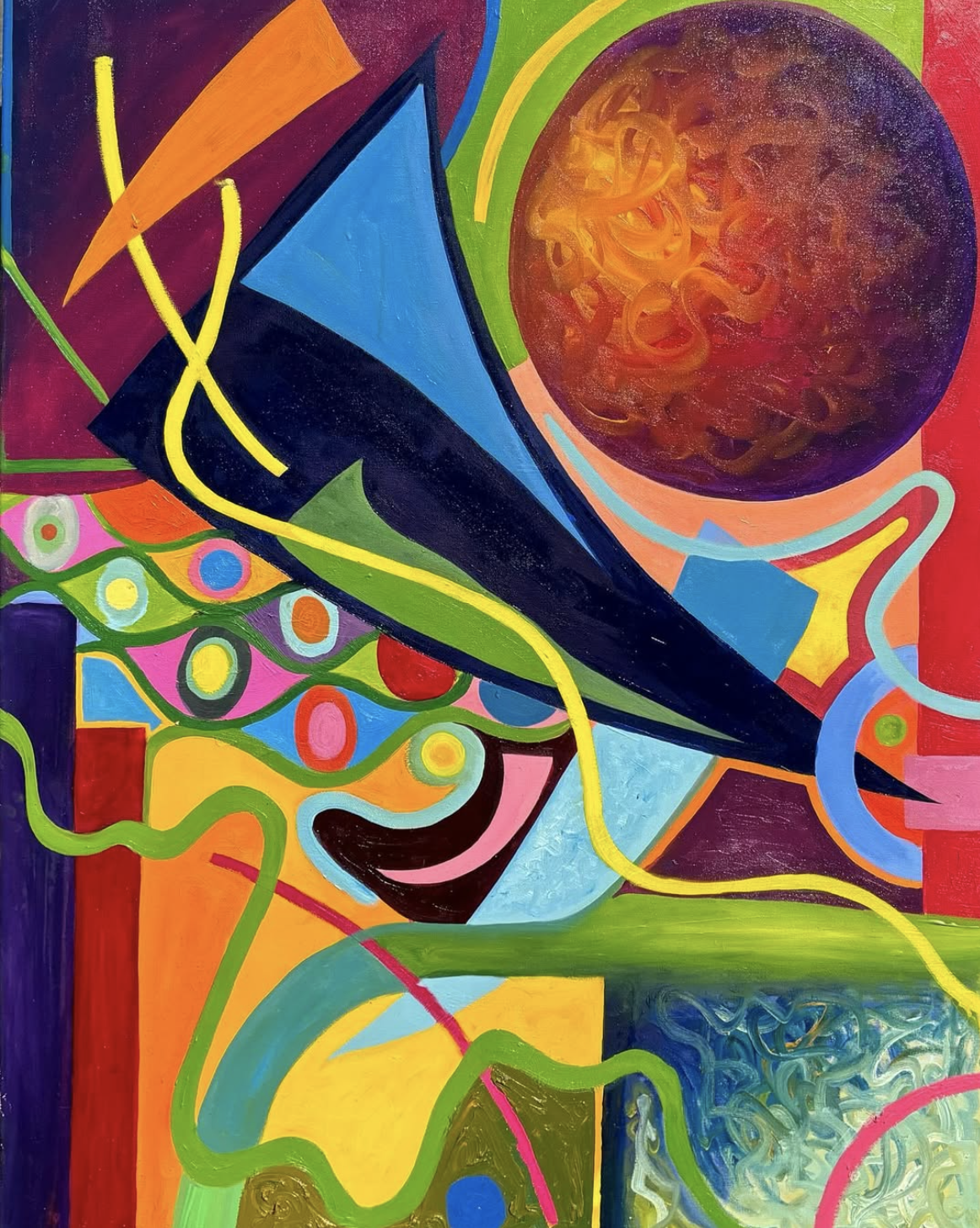 "Flow" Oil on Canvas, 36 x 48, 2024