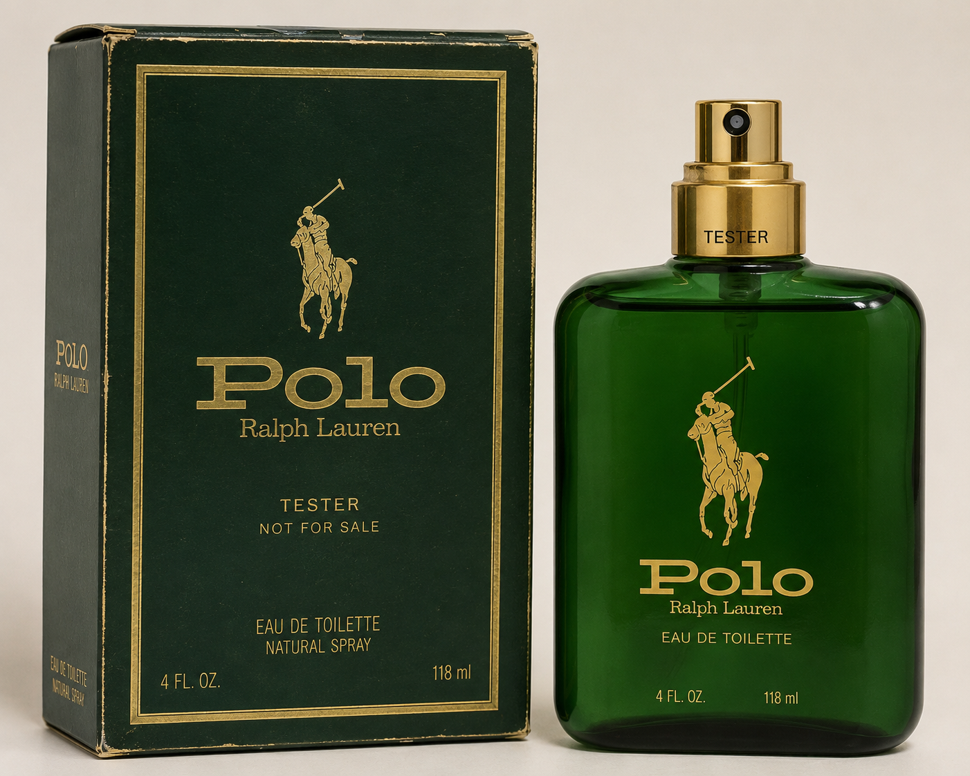 Vintage 1980's Polo Green Eau de Toilette Spray Tester (4 oz) – Rare & Discontinued