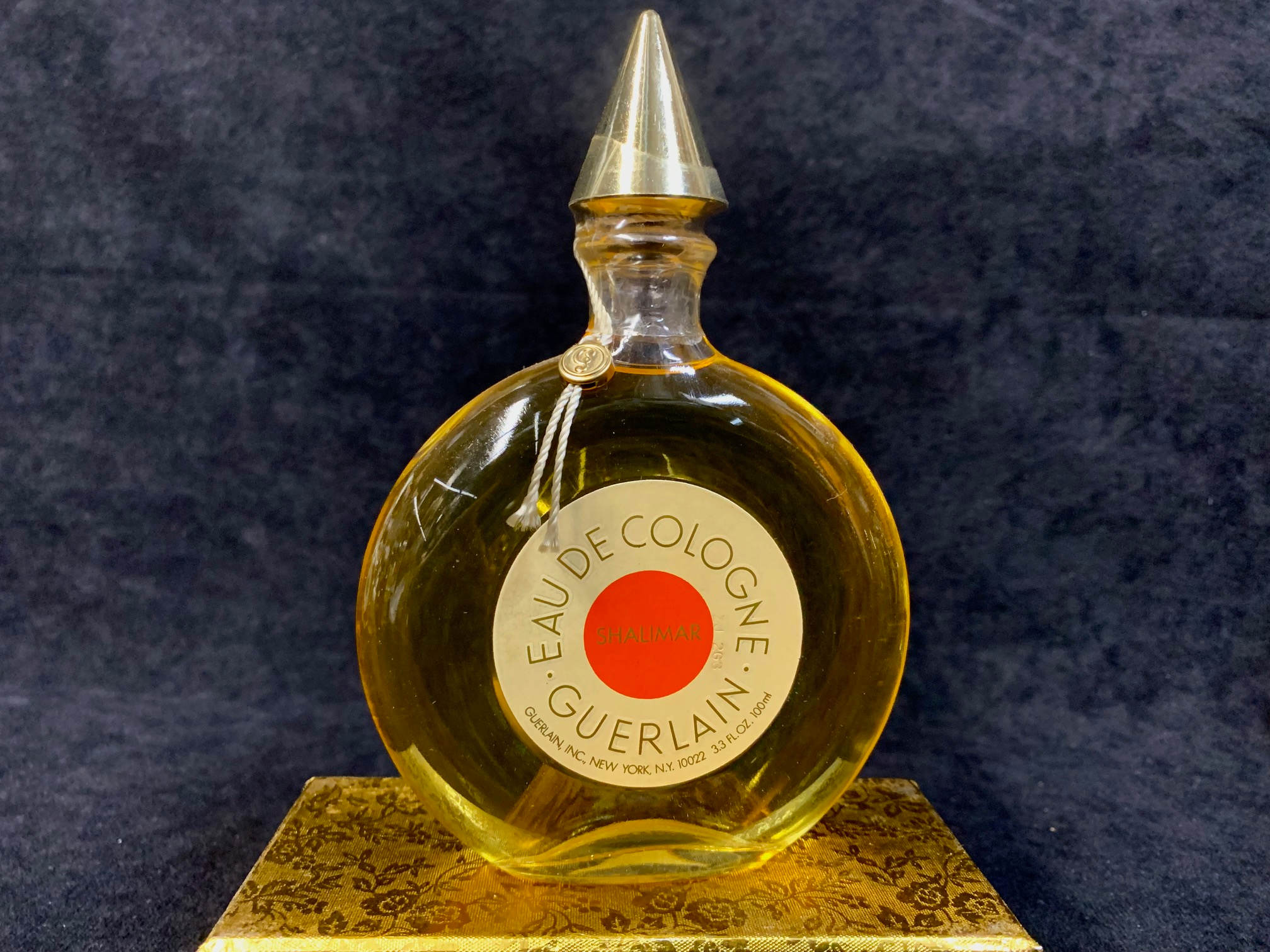 Vintage 1960s Guerlain Shalimar Eau De Cologne (EDC) Sealed Bottle