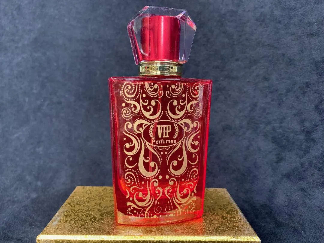 60ml Gold Decorated Refillable Perfume Glass Bottle