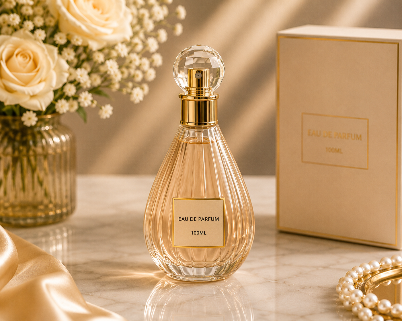 Tear Drop Glass Perfume Bottle