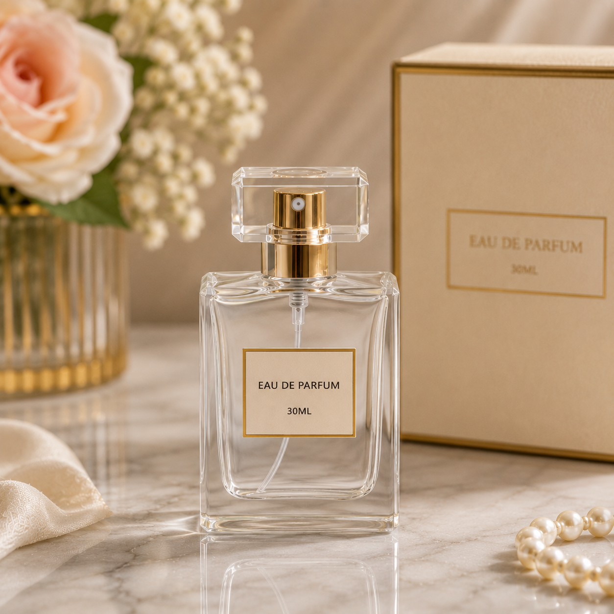 Rectangle Glass Perfume Bottle