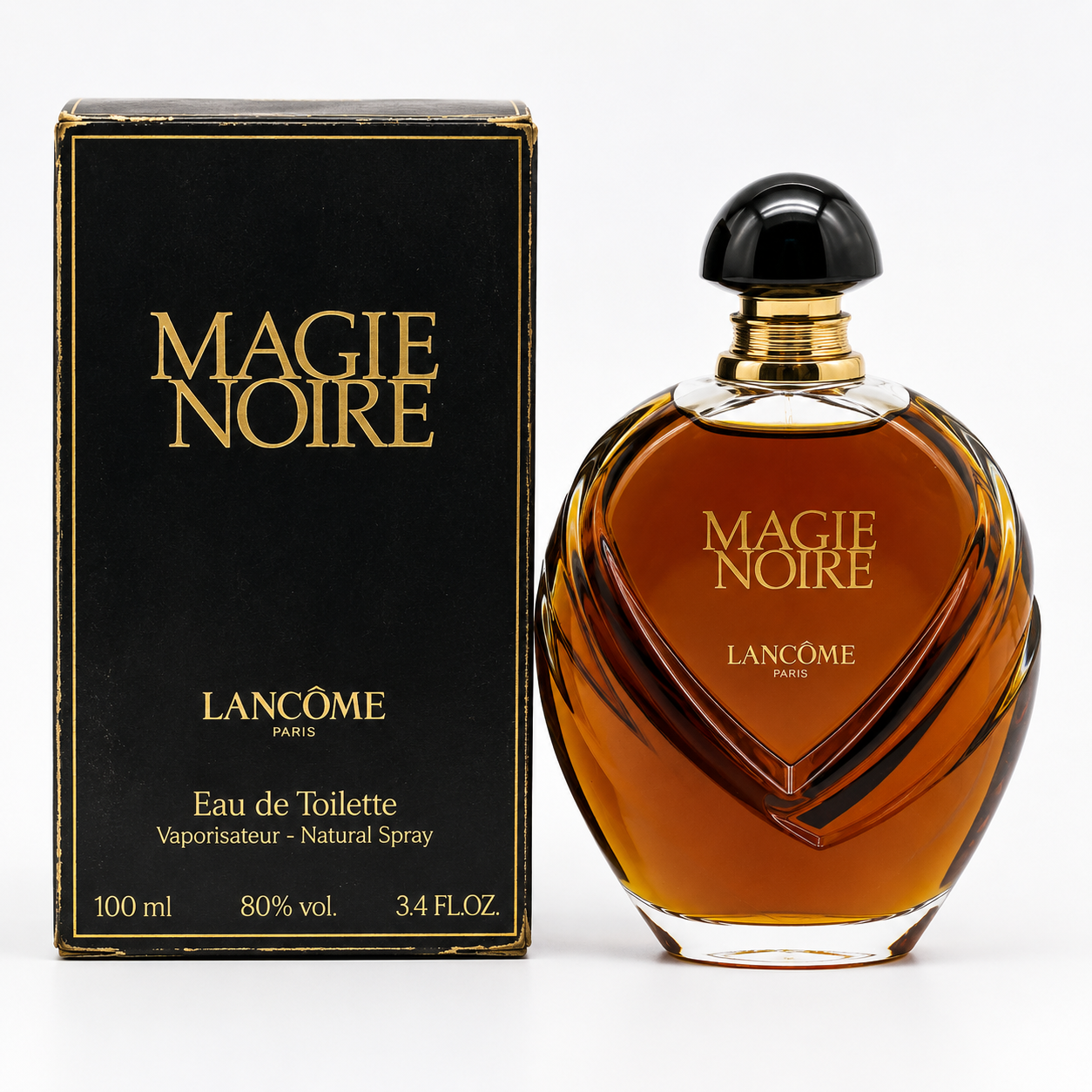 Vintage 100ml Magie Noire EDT Tester with Box by Lancôme – 85% Full
