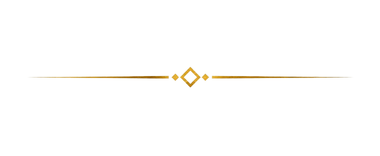 A stylized graphic features intersecting lines and geometric shapes in shades of gold, silver, and black, with a central diamond shape.