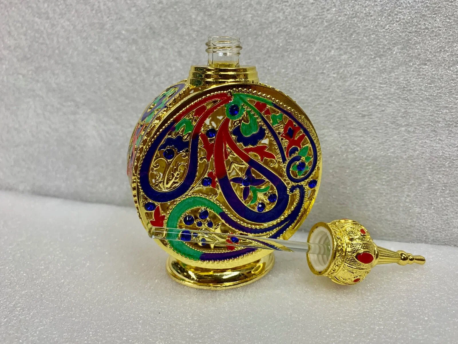 Ornate Attar Glass Bottle