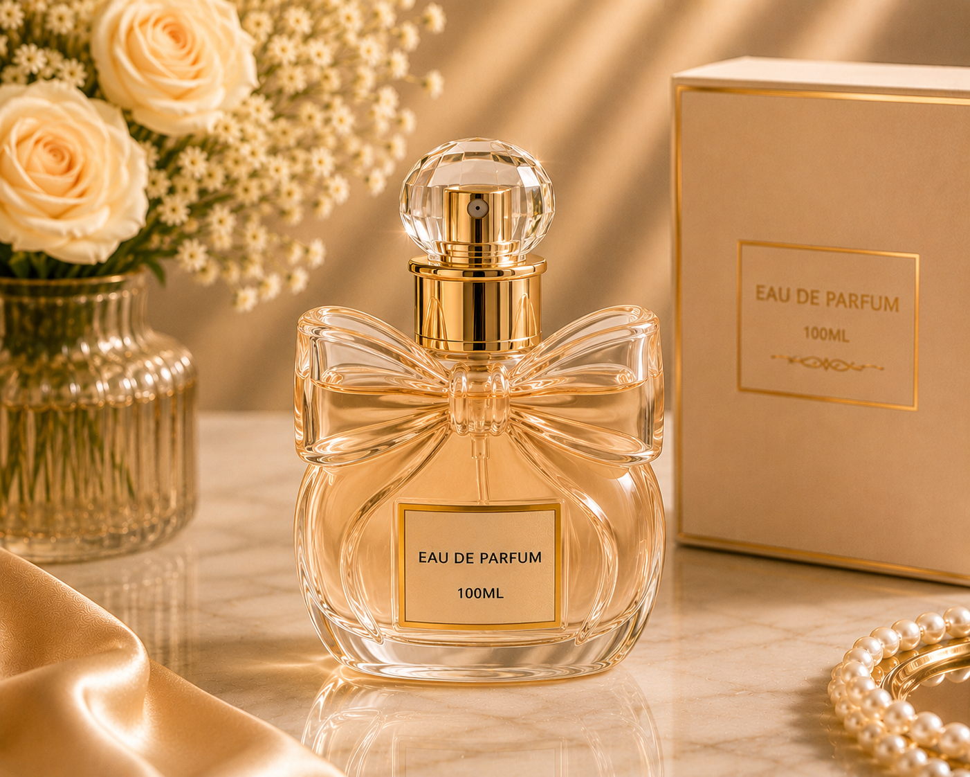 Gold Bow Bottle