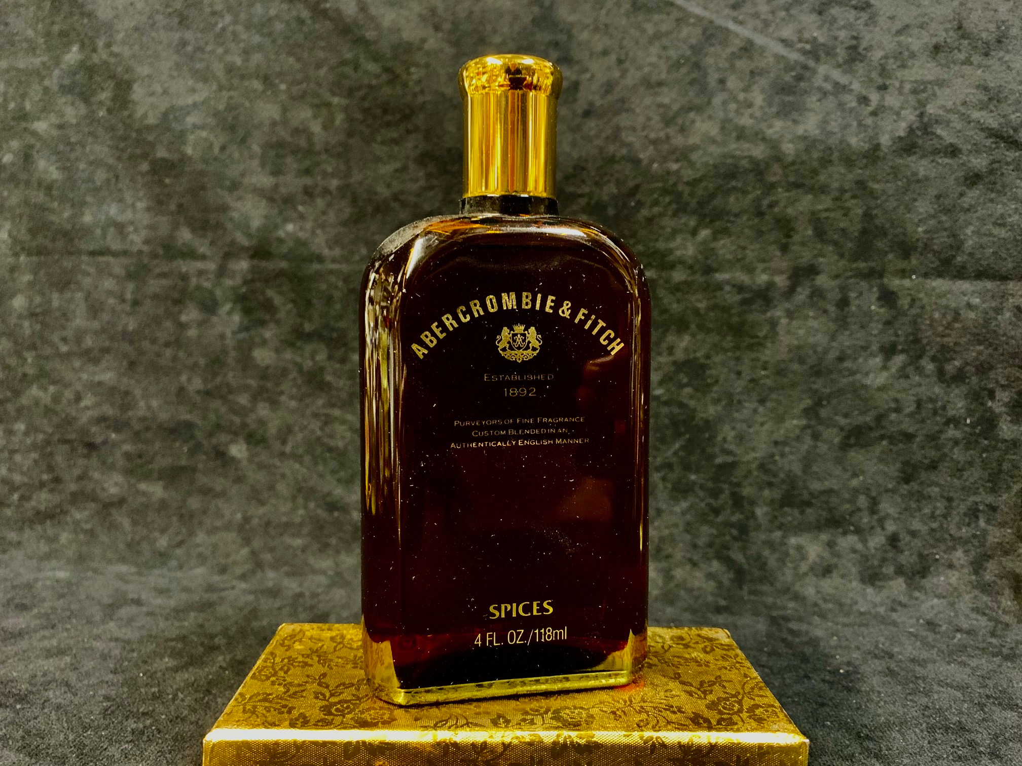 Vintage Rare Abercrombie & Fitch Spices Cologne for Men 4 oz Splash Full Bottle