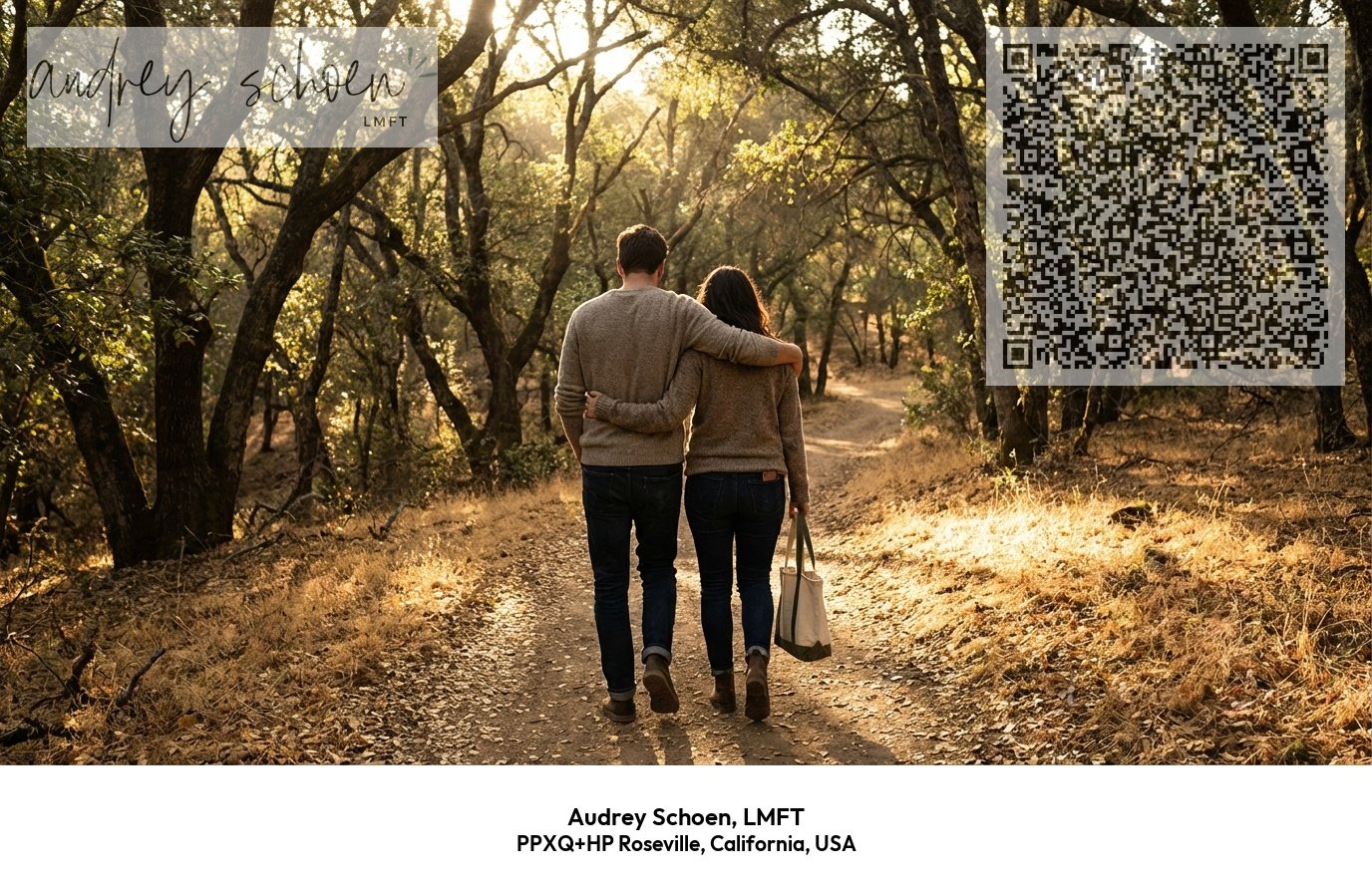Audrey Schoen LMFT couples therapy specialist serving Roseville Rocklin Folsom Sacramento California