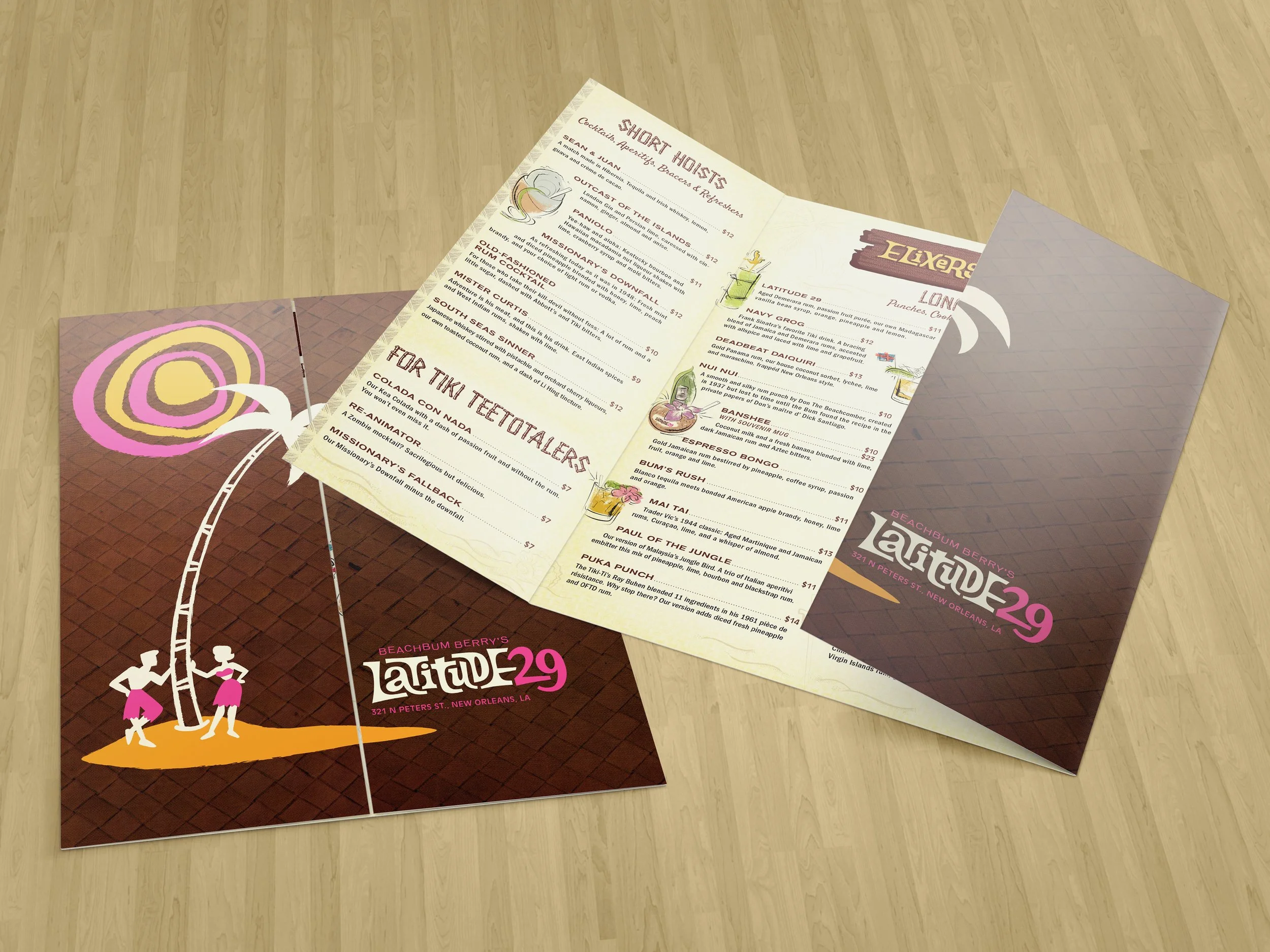 Latitude 29 Menu