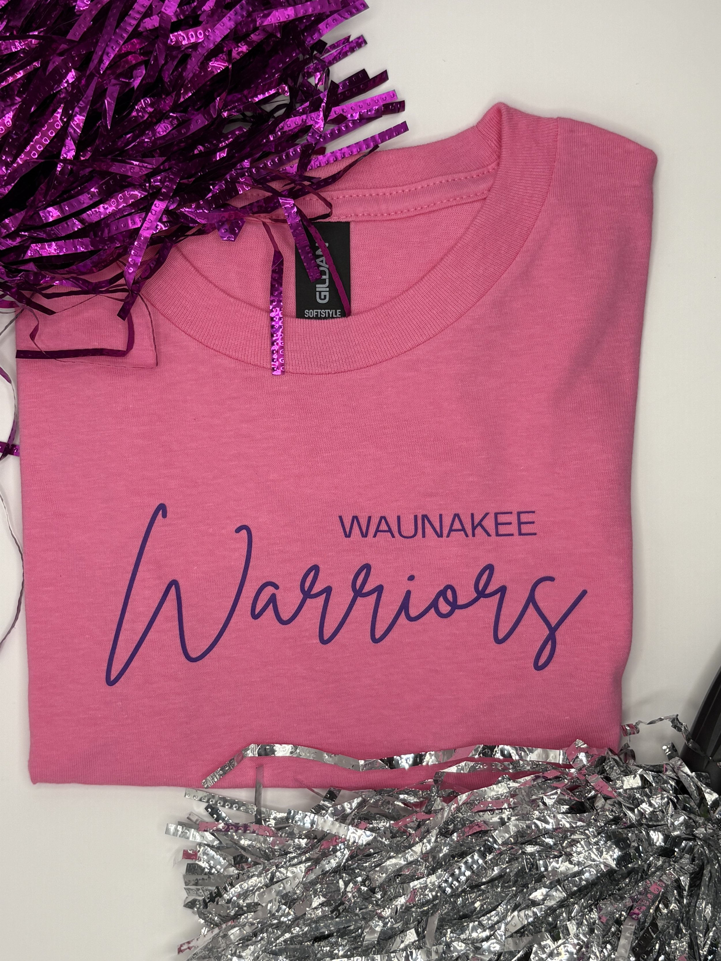 Waunakee Warriors Script T-Shirt