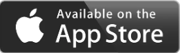 Apple App Store badge with black background and white text